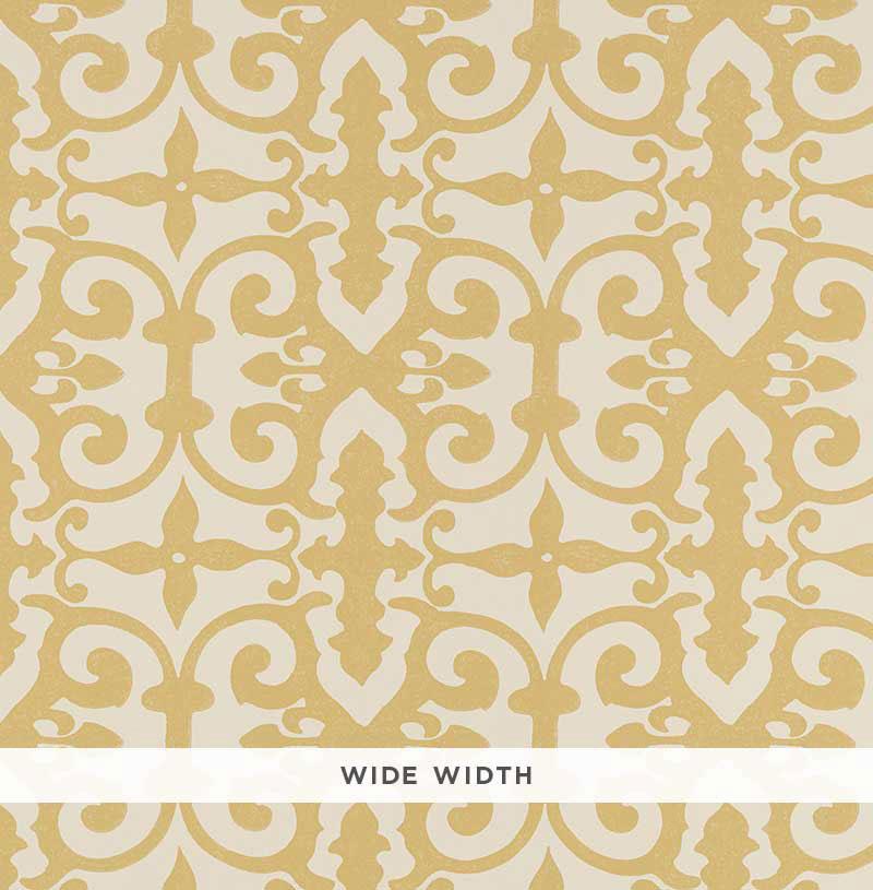 Schumacher Ferne Park Straw Wallpaper