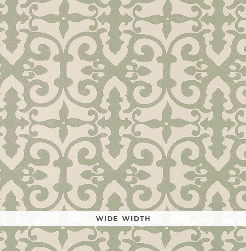 Schumacher Ferne Park Sage Wallpaper