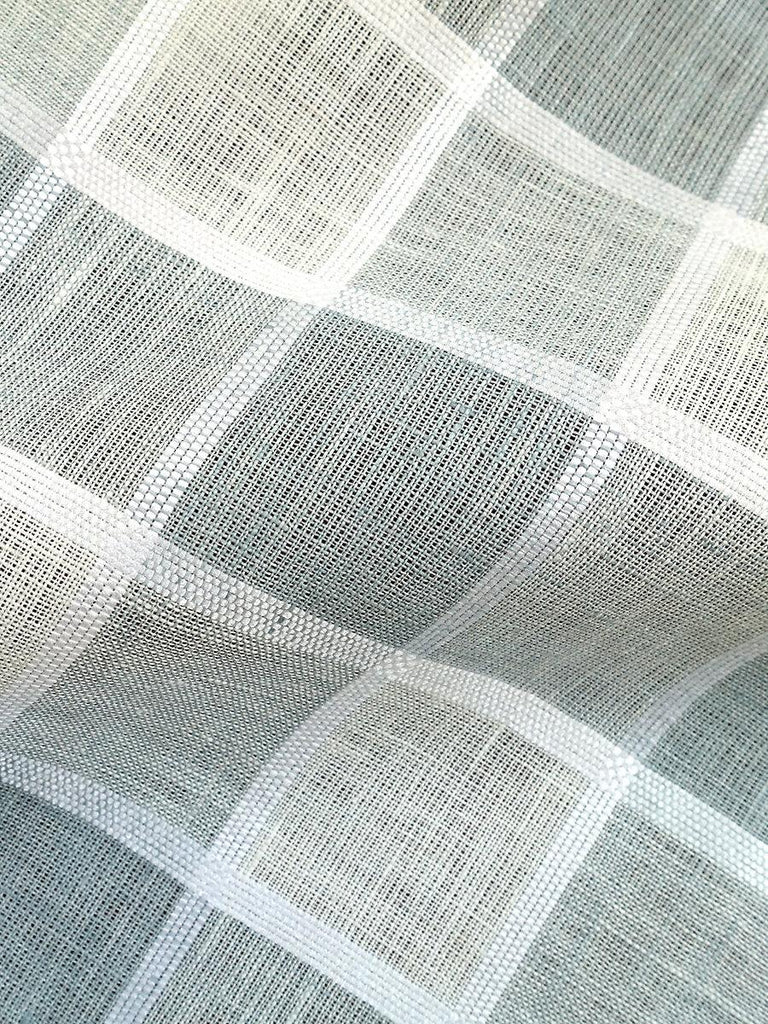 Scalamandre Wainscott Check Sheer Linen Fabric