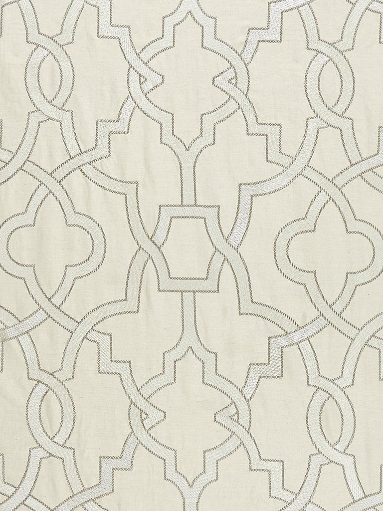 Scalamandre Damascus Embroidery Alabaster Fabric