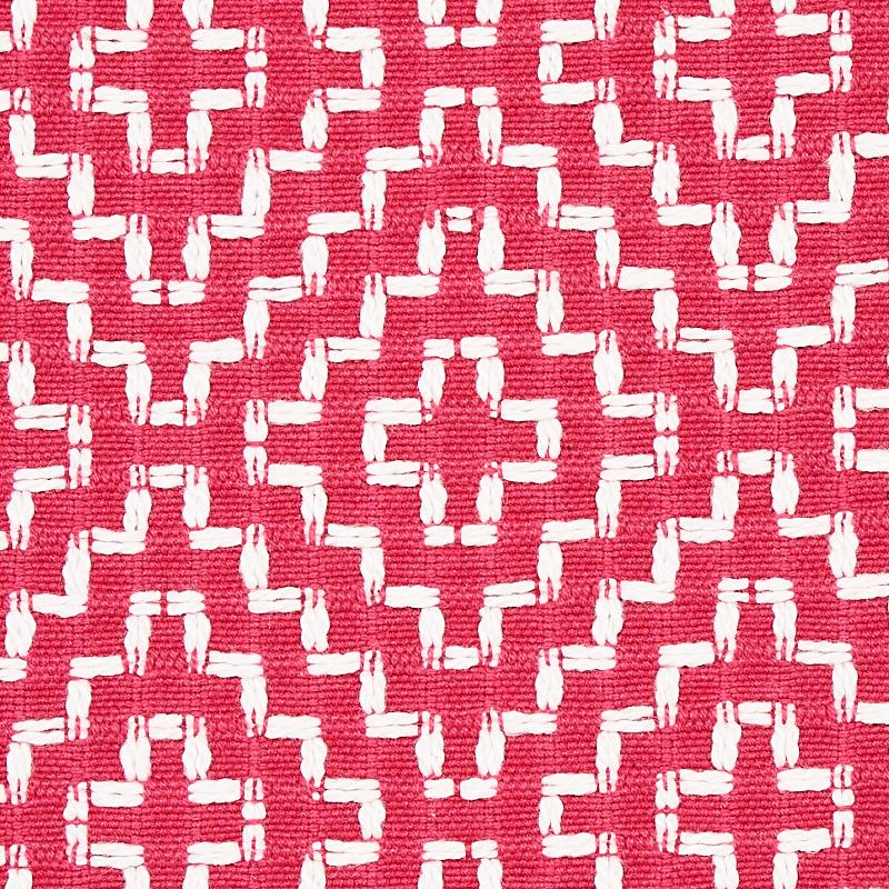 Schumacher Soho Weave Raspberry Fabric