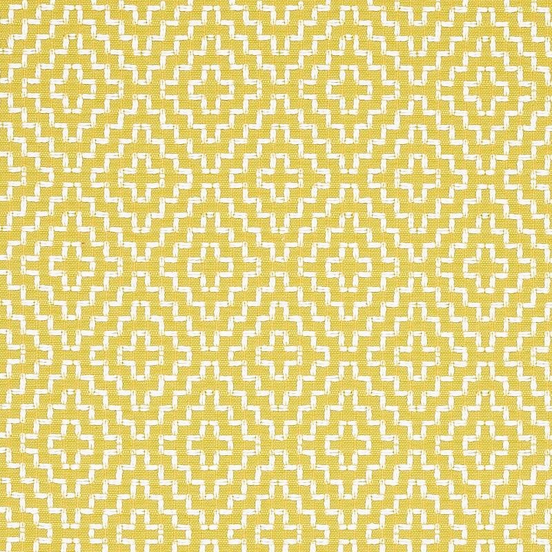 Schumacher Soho Weave Citron Fabric