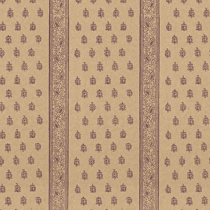 Schumacher Katsura Stripe Aubergine Wallpaper