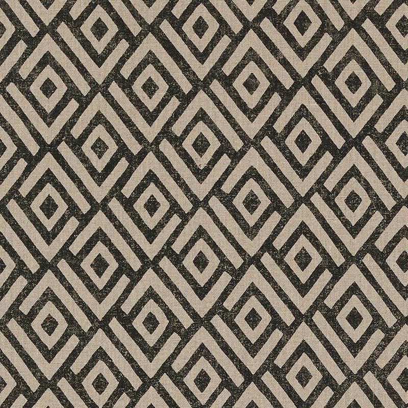 Schumacher Kasai Black Fabric