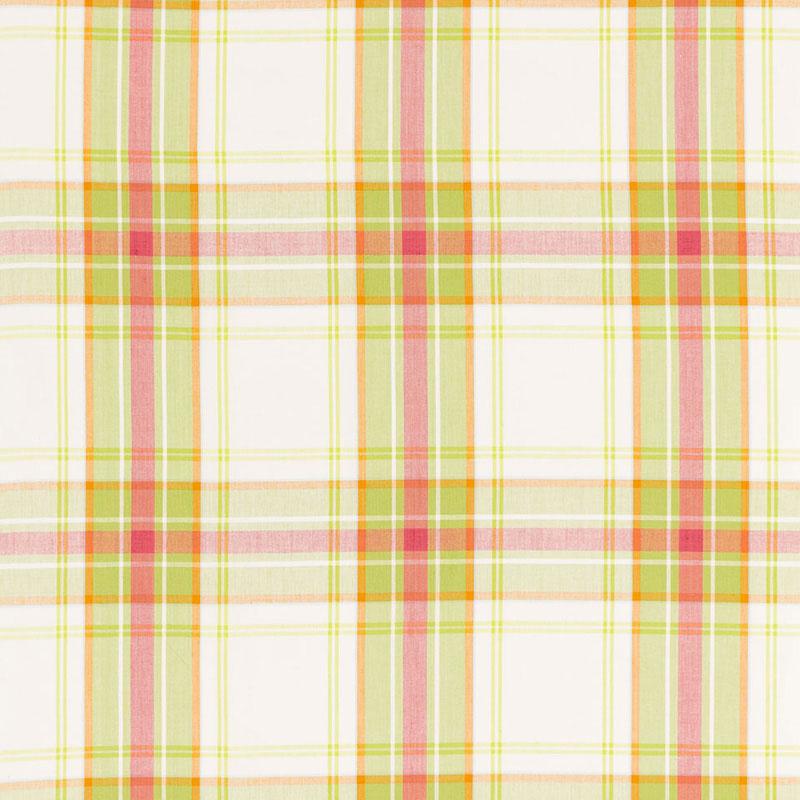 Schumacher St. Martin Plaid Lime Fabric