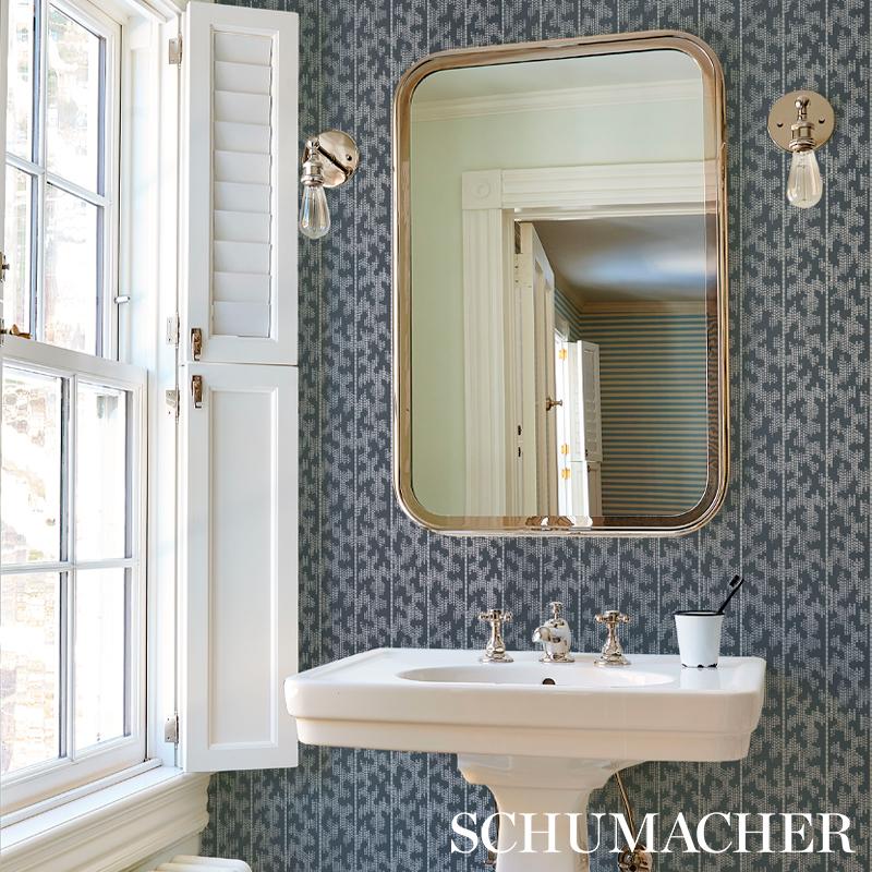 Schumacher Montpellier Silver Stellar Wallpaper