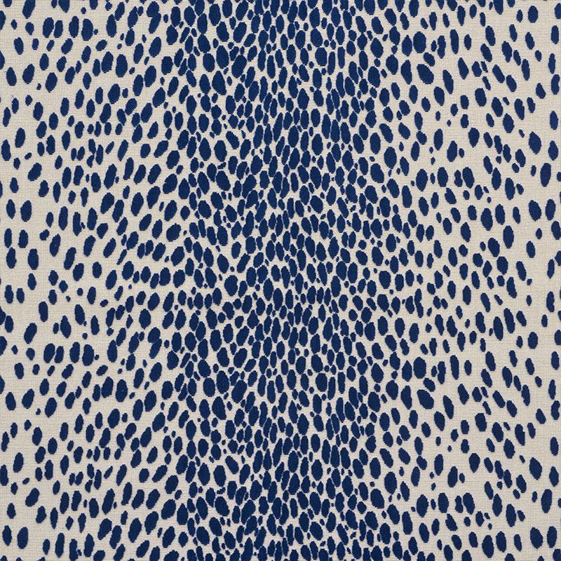 Schumacher Cheetah Velvet Ink Fabric