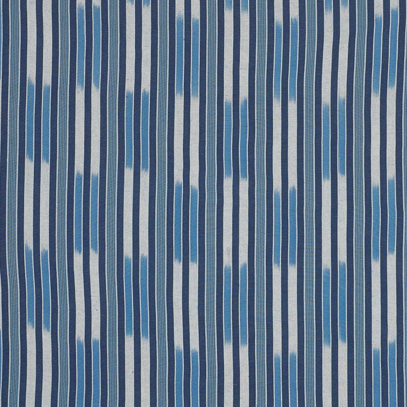 Schumacher Cusco Ikat Blue Fabric