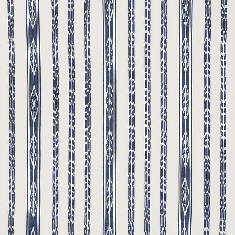 Schumacher Mariam Ikat Navy Fabric