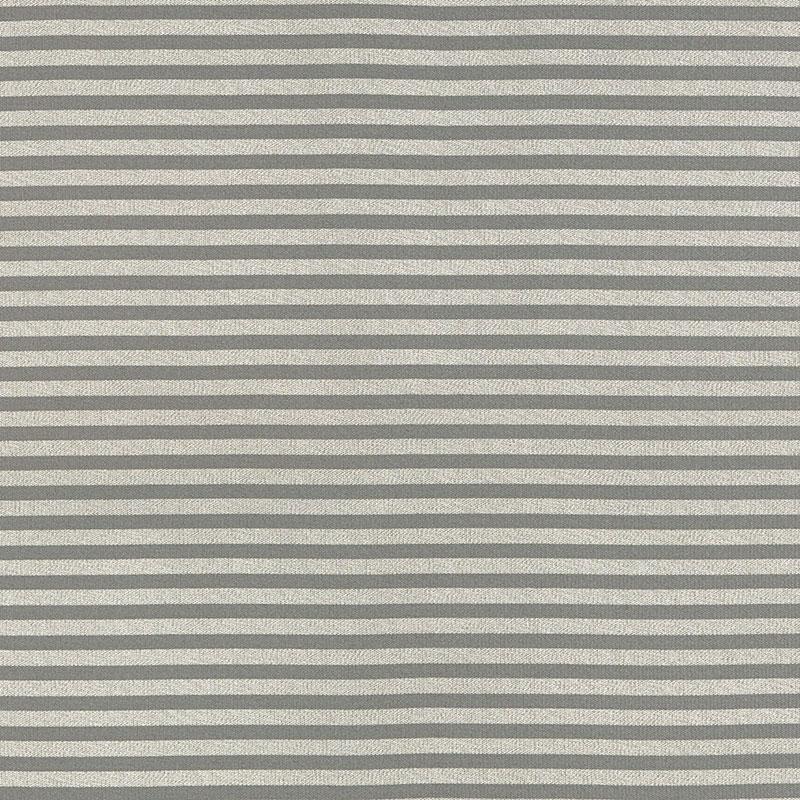 Schumacher Geoffrey Metallic Stripe Mercury Fabric