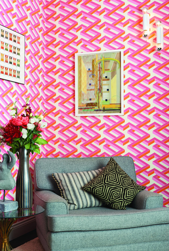 Cole & Son LUXOR PINK Wallpaper