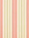 Old World Weavers Deanna Stripe Rose/Green Fabric