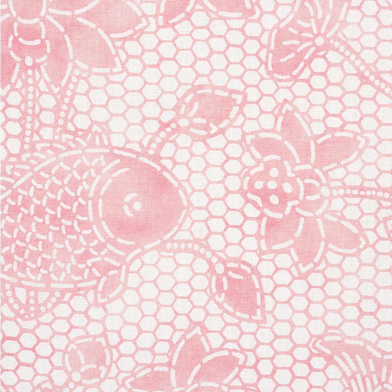 Schumacher Lotus Batik Pink Fabric