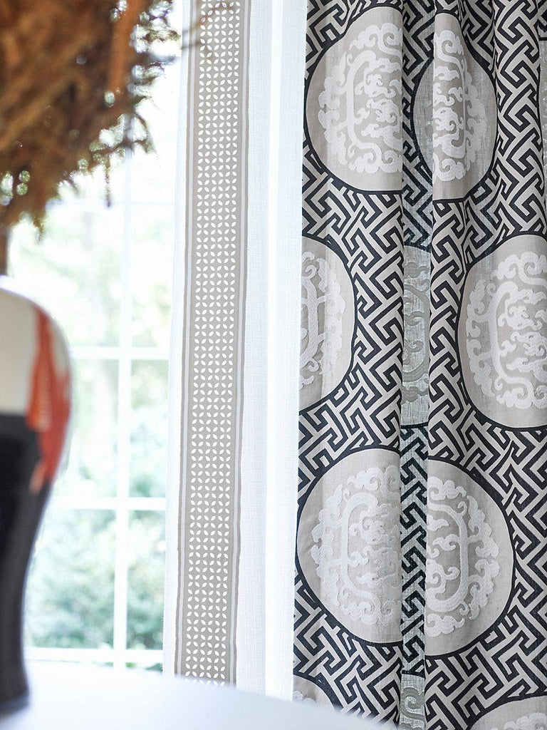 Scalamandre Cassis Laser Cut Tape Linen Trim