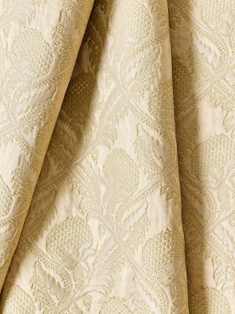 Old World Weavers Droguet Lampas Beige Fabric