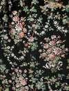 Old World Weavers La Belle Jardiniere Black Cerise Fabric