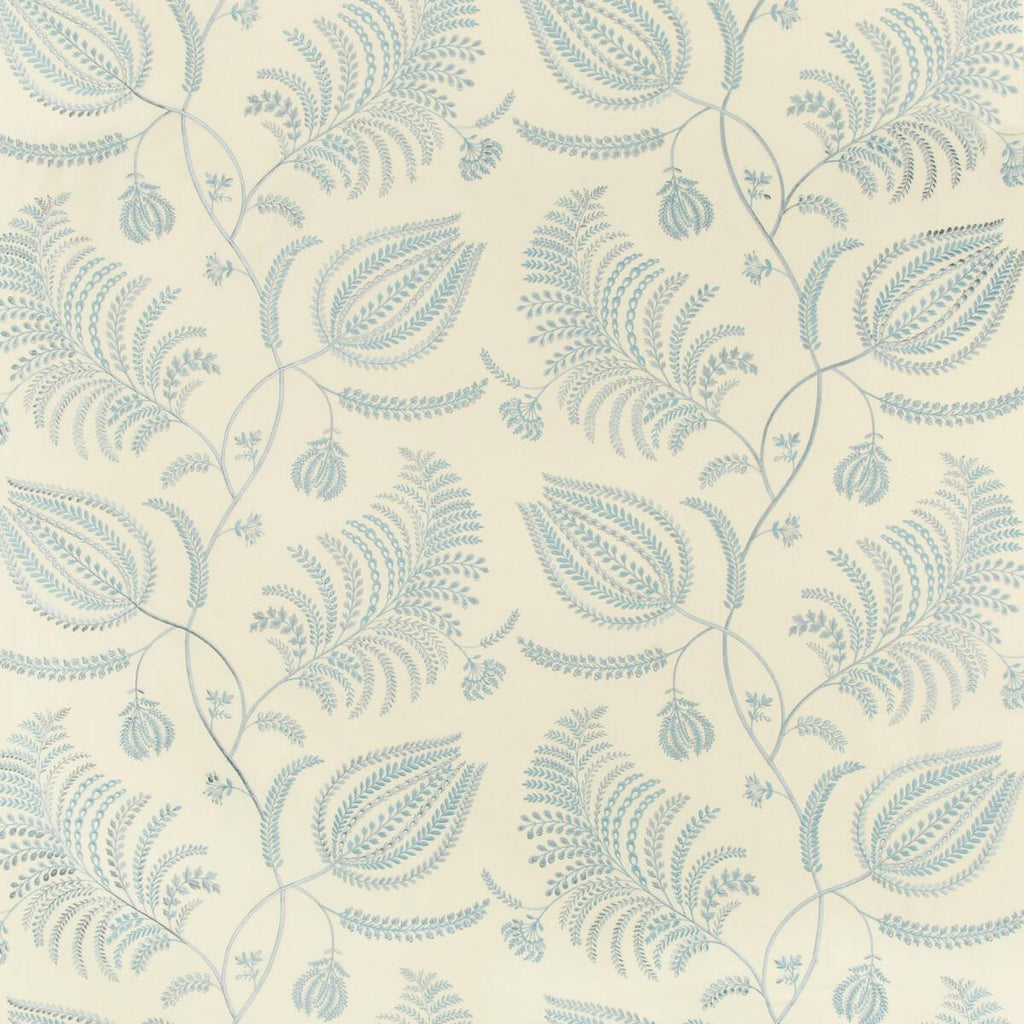 Lee Jofa Palmero Emb Ecru/Sky Fabric