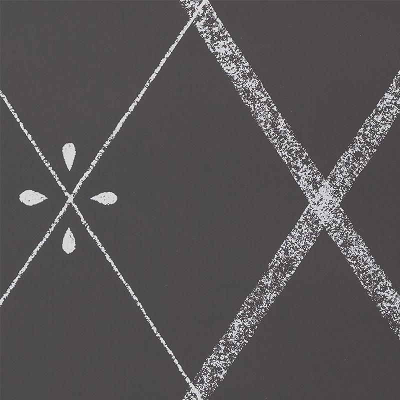 Schumacher Kasumi Diamond Chalkboard Wallpaper