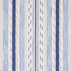 Schumacher Mirza Ikat Stripe Blue On Natural Fabric