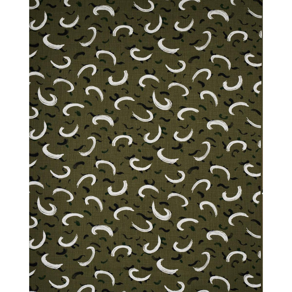 Schumacher Brushmark Olive Fabric