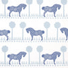 Schumacher Polka Dot Pony Blue Fabric