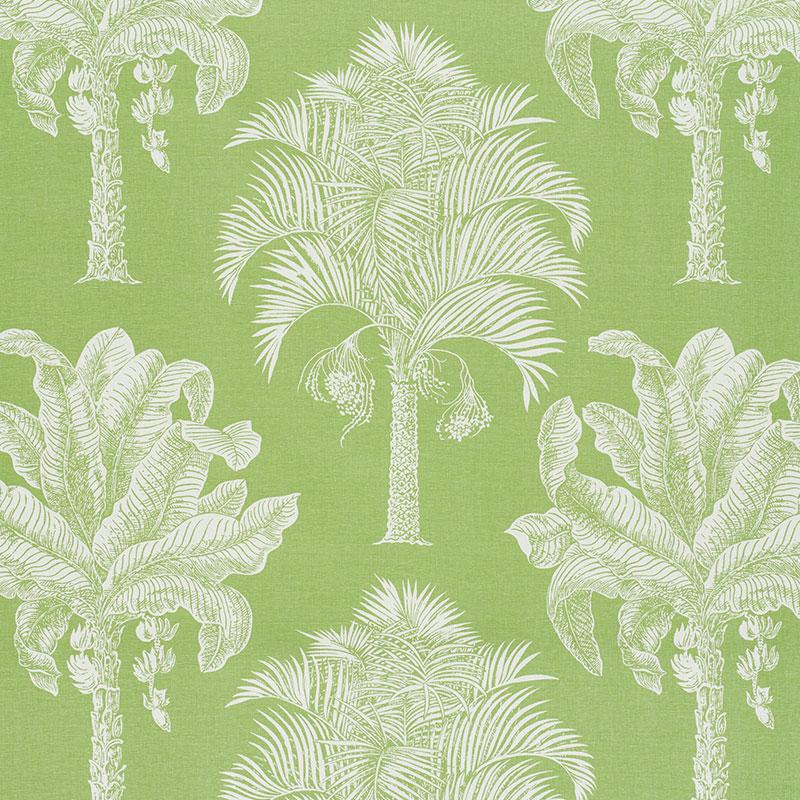 Schumacher Grand Palms Leaf Fabric