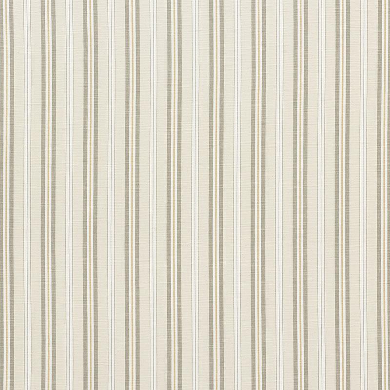 Schumacher Lewis Stripe Stone Fabric