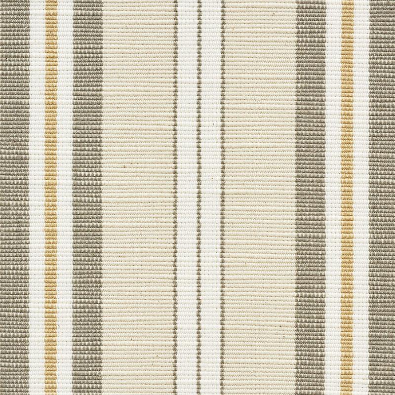 Schumacher Lewis Stripe Stone Fabric