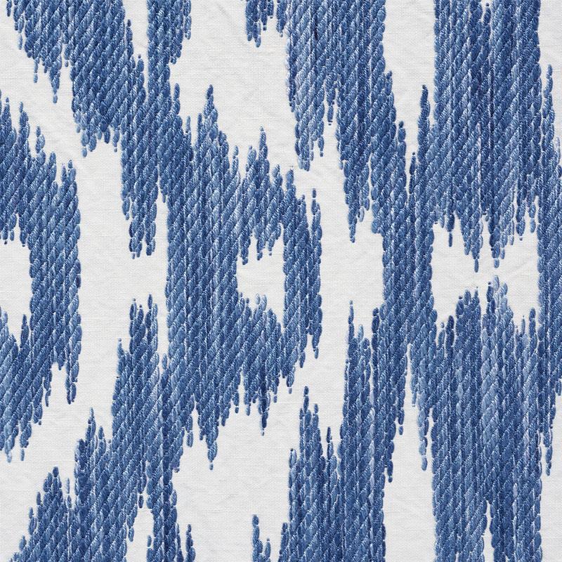 Schumacher Dorset Indigo Fabric