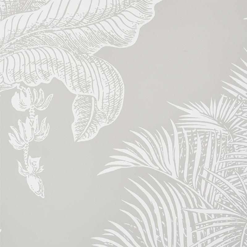 Schumacher Grand Palms Dove Wallpaper