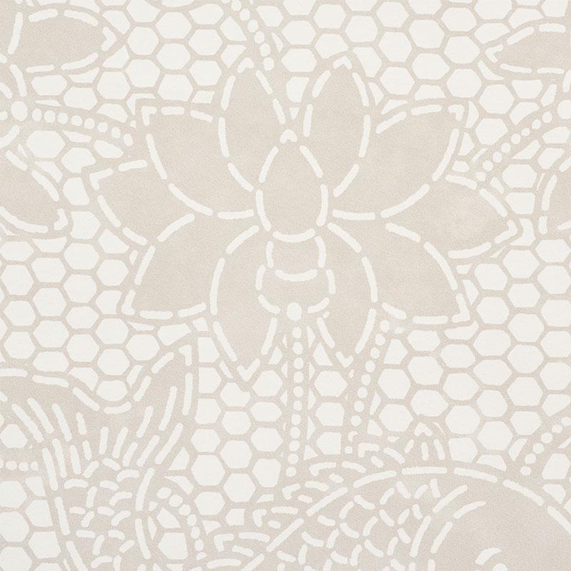 Schumacher Lotus Batik Natural Wallpaper