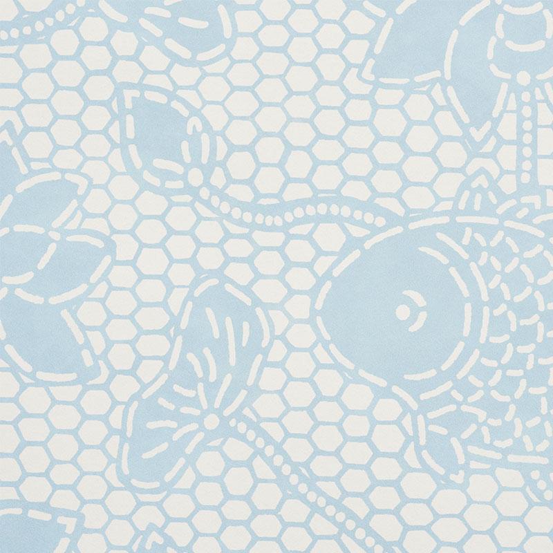 Schumacher Lotus Batik Sky Wallpaper