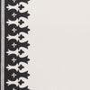 Schumacher Bergama Appliqu Carbon & Ivory Fabric