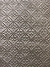 Old World Weavers Cuir Etoile Silver Upholstery Fabric