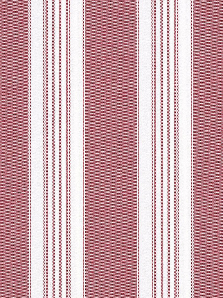 Old World Weavers Poker Wide Stripe Red Fabric