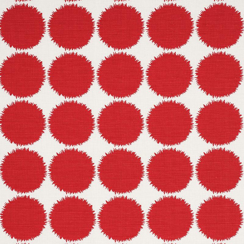 Schumacher Fuzz Red Fabric