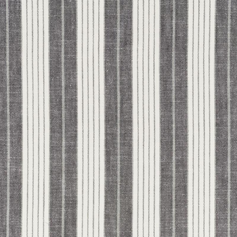 Schumacher Horst Stripe Blackwork Fabric