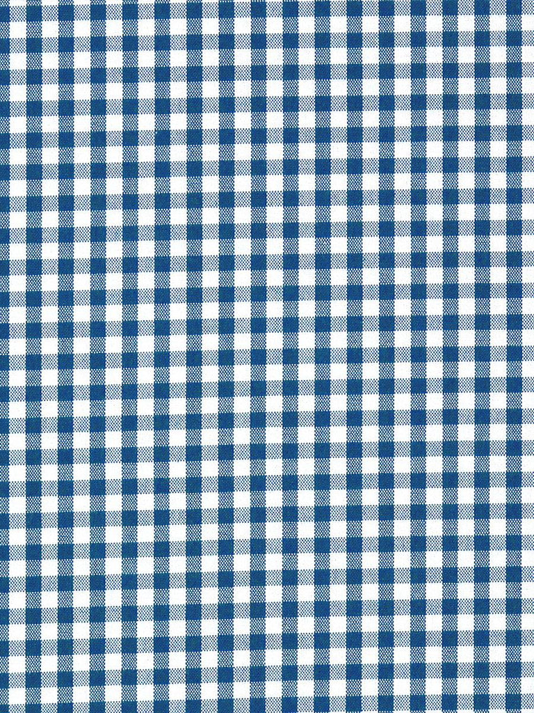 Old World Weavers Poker Check Blue Fabric