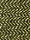 Old World Weavers Milzig Herringbone - Horsehair Chartreuse / Black Upholstery Fabric