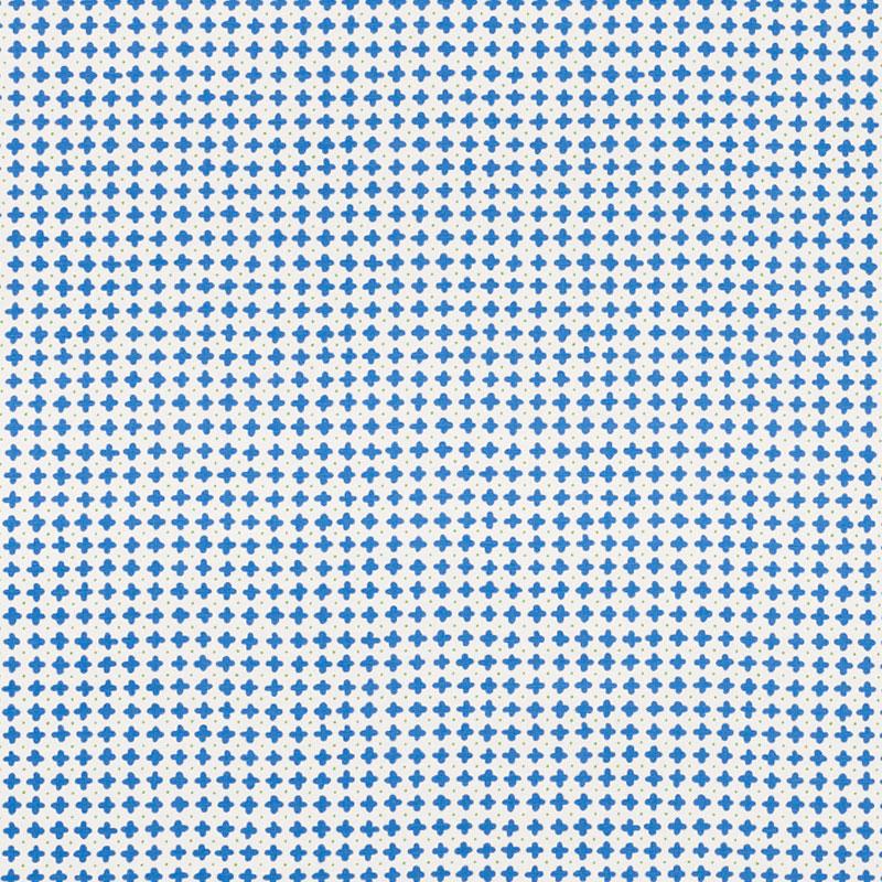 Schumacher Polka Blue Fabric