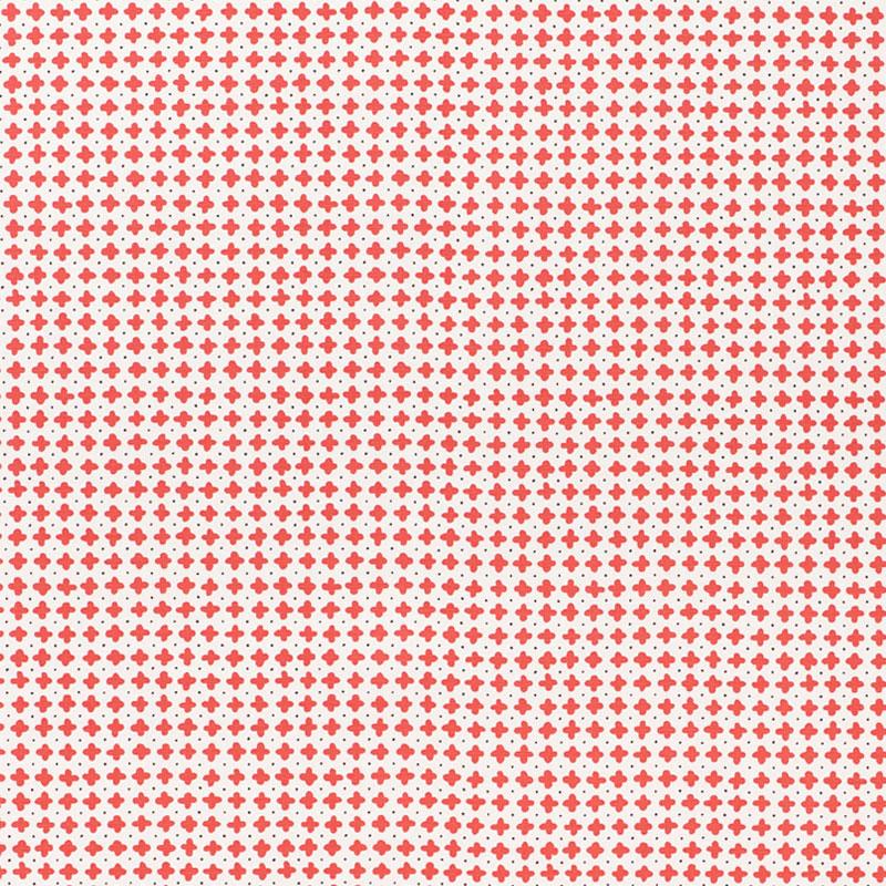 Schumacher Polka Red Fabric