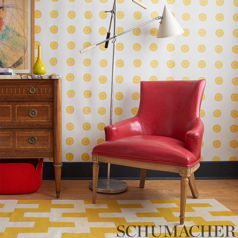 Schumacher Lemonade Lemon Wallpaper