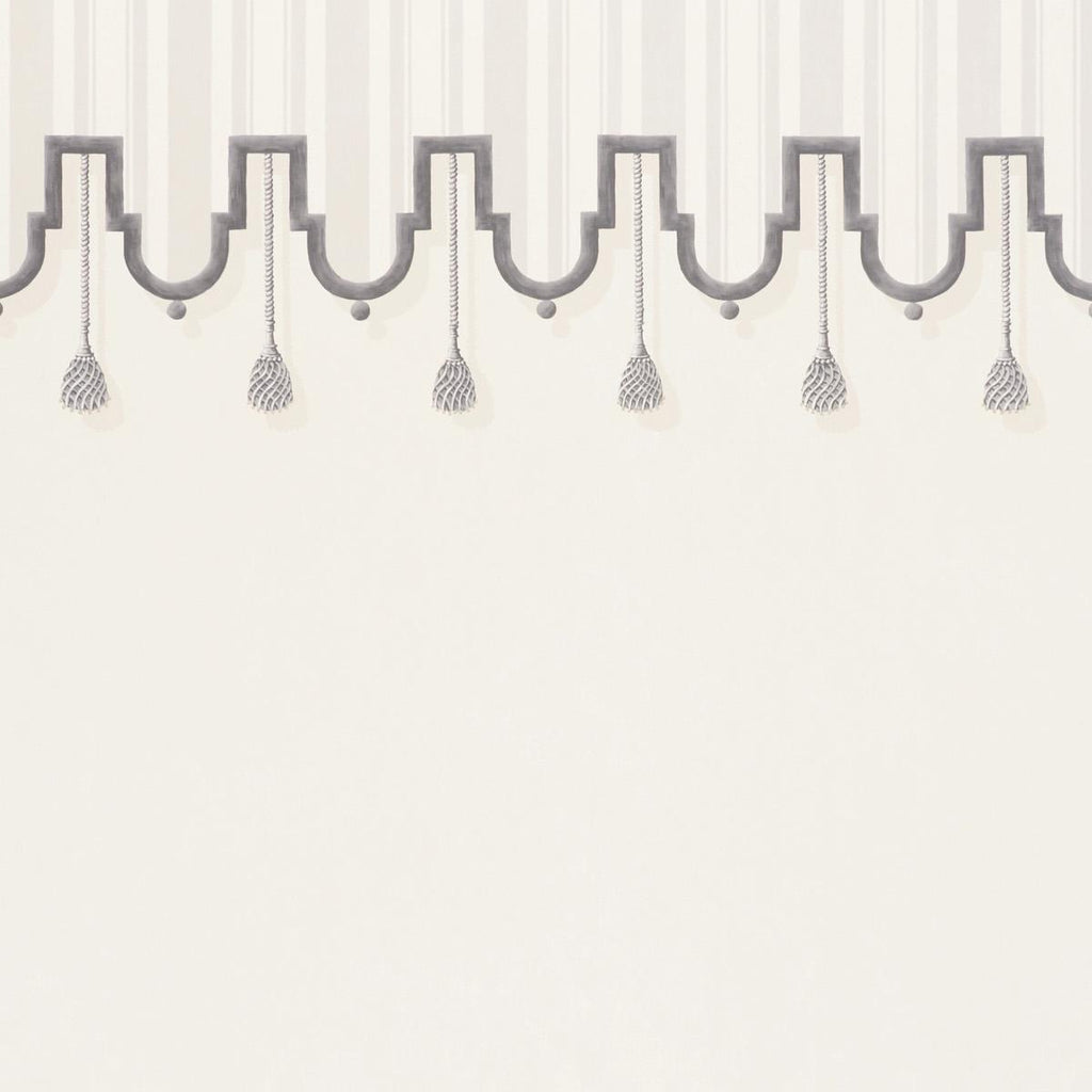 Schumacher Villa Panel Dove Wallpaper