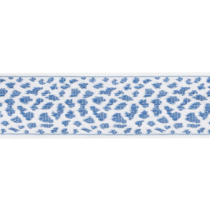 Schumacher Leopard Tape Blue Trim