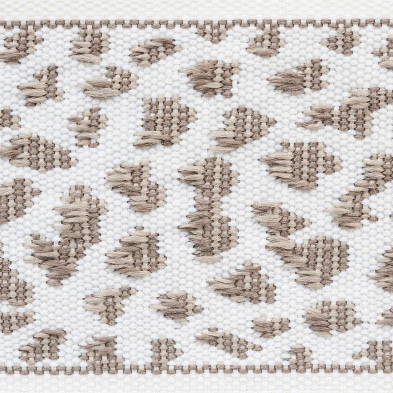 Schumacher Leopard Tape Taupe Trim