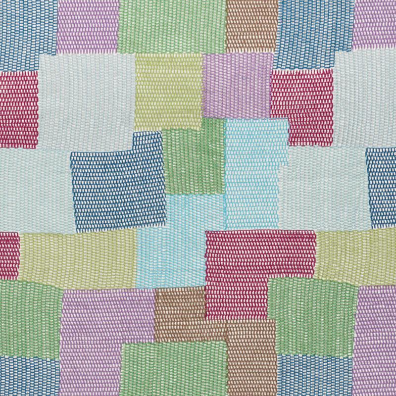 Schumacher Carnaby Blue & Green Fabric