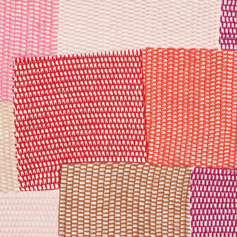 Schumacher Carnaby Pink & Red Fabric