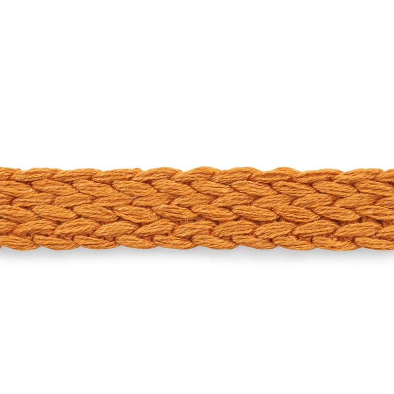 Schumacher Braided Linen Tape Medium Orange Trim