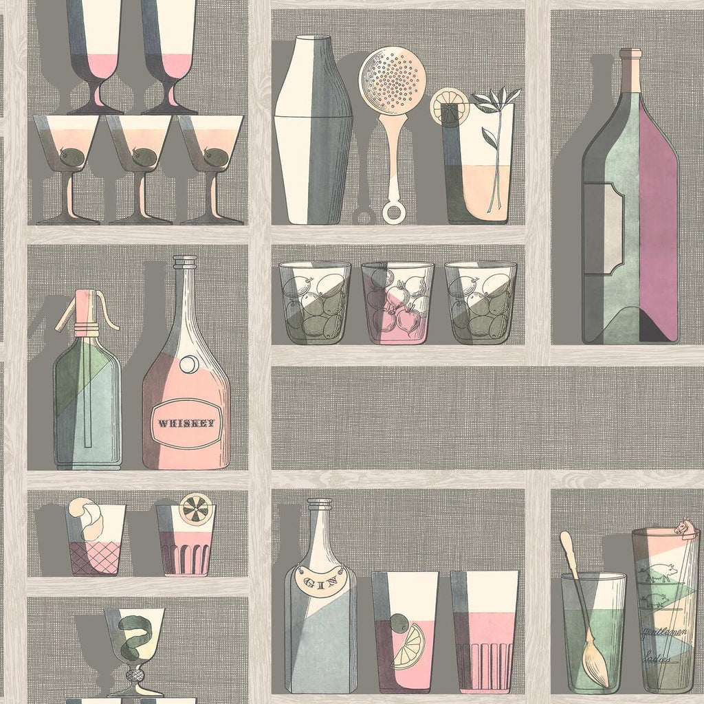 Cole & Son Cocktails Pastel Wallpaper