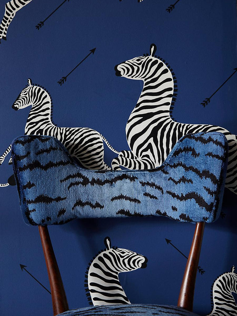 Scalamandre Tigre Blues & Black Fabric